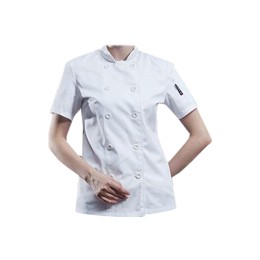 SKKI039 Manufacturing Short-sleeved Chef's Clothing Design of Western Restaurant Baking Chef's Clothing Double-breasted Chef's Clothing Center SKKI039 Manufacturing Short-sleeved Chef's Clothing Design of Western Restaurant Baking Chef's Clothing Double-breasted Chef's Clothing Center